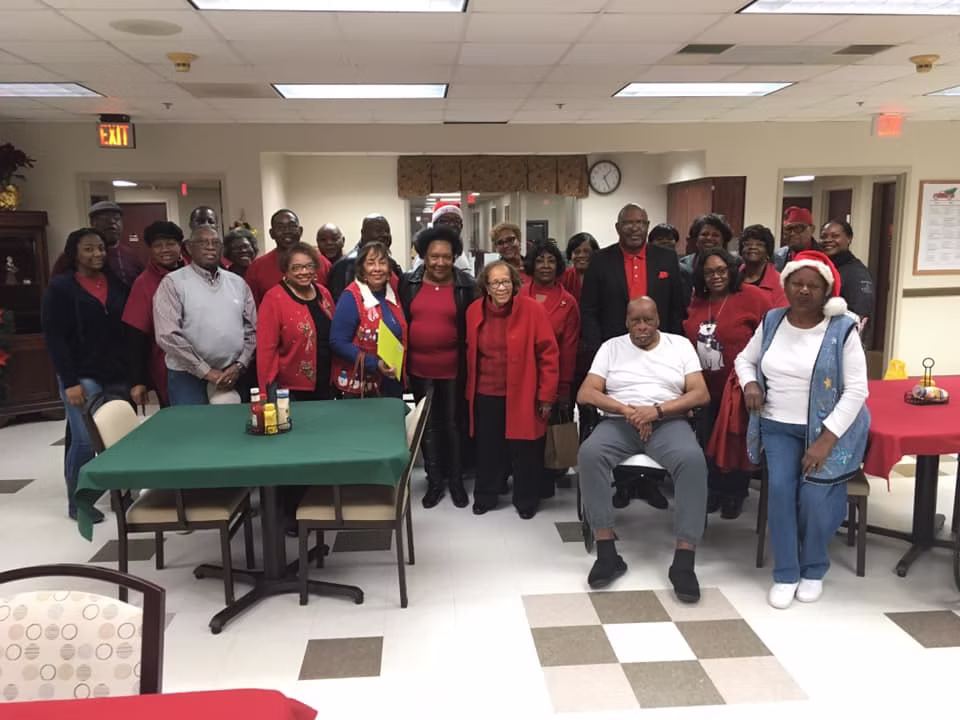 Seniors participating in a workshop